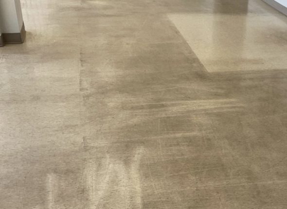 Steinfußboden indoor-vorher-Bild