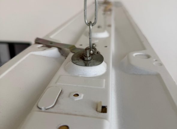 Ansicht Lampe mit Staub nach der Reinigung